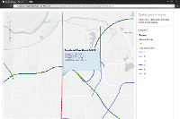 JavaScript REST API code sample: Spatial query of linear event data