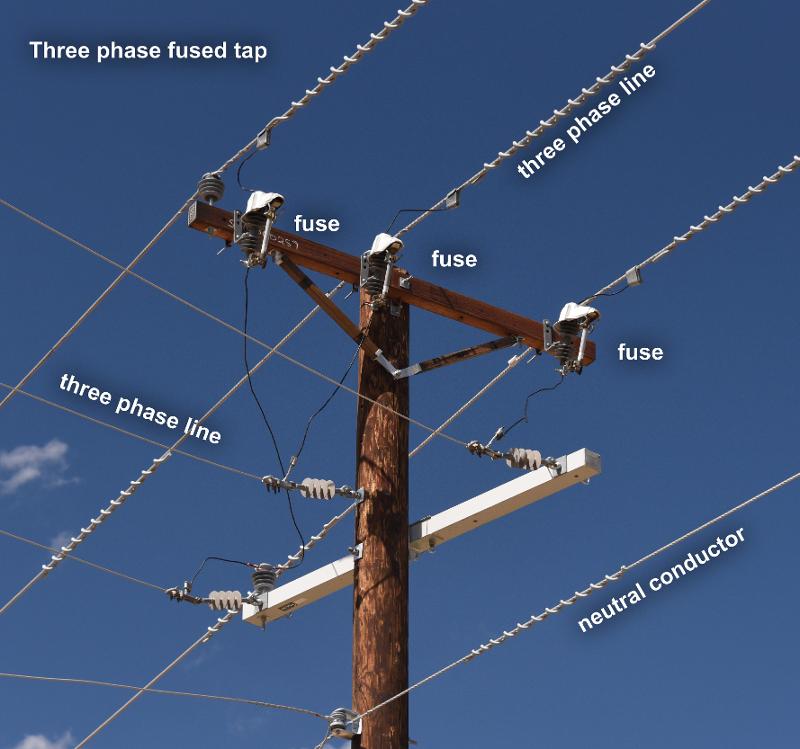 Overhead Fused Three Phase Tap