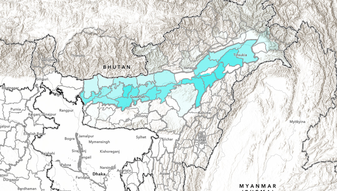 carte de la langue hindi