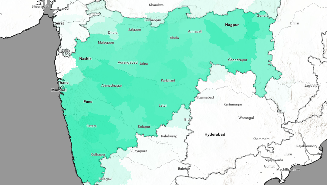 carte de la langue hindi