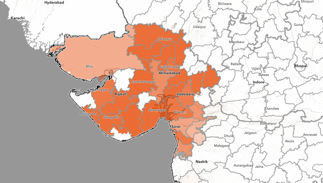 carte de la langue hindi