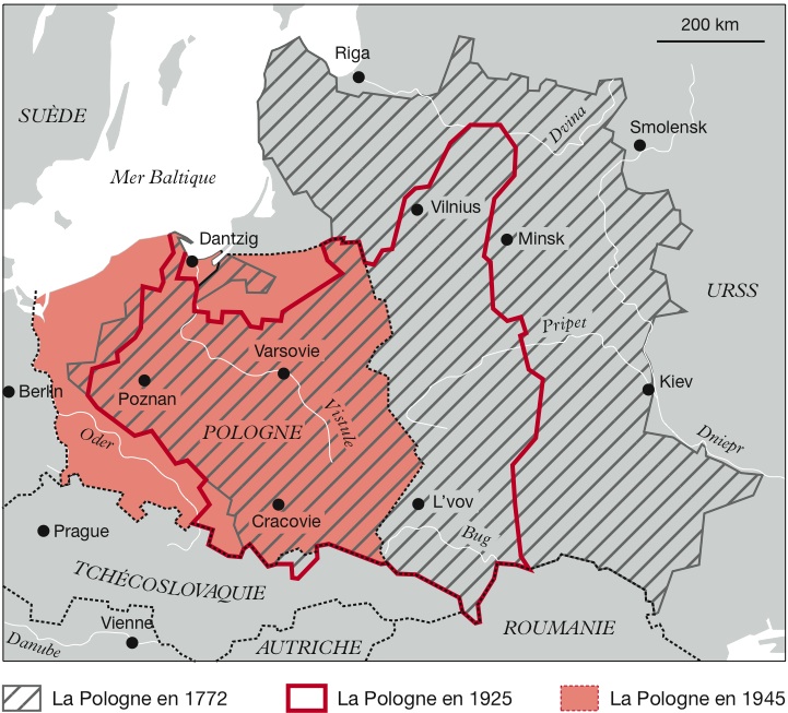 carte de la pologne avant 1939 La frontière germano polonaise entre 1939 et 1990   ArcGIS StoryMaps