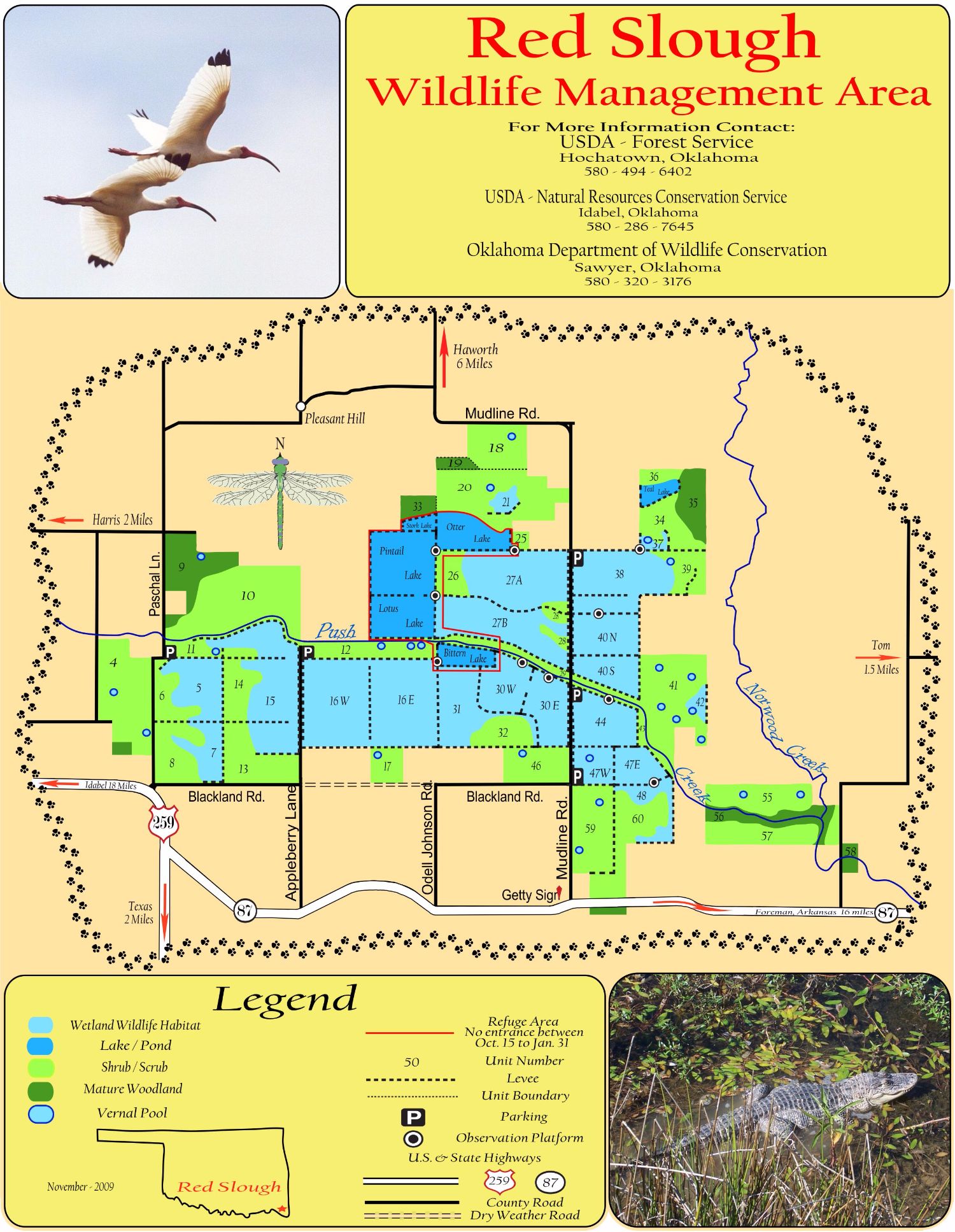 Alligators In Oklahoma Map Ouachita National Forest   Land & Resources Management