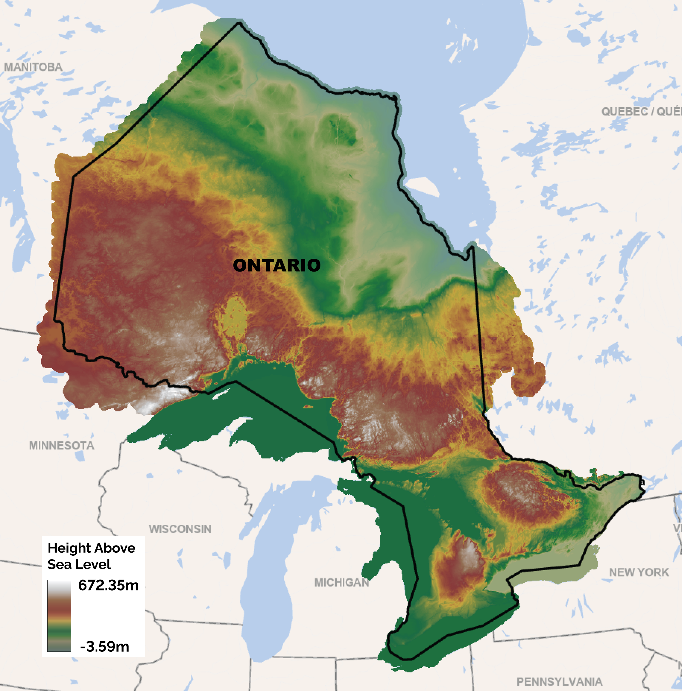 Ontario Elevation Mapping Program   PDEM Image 