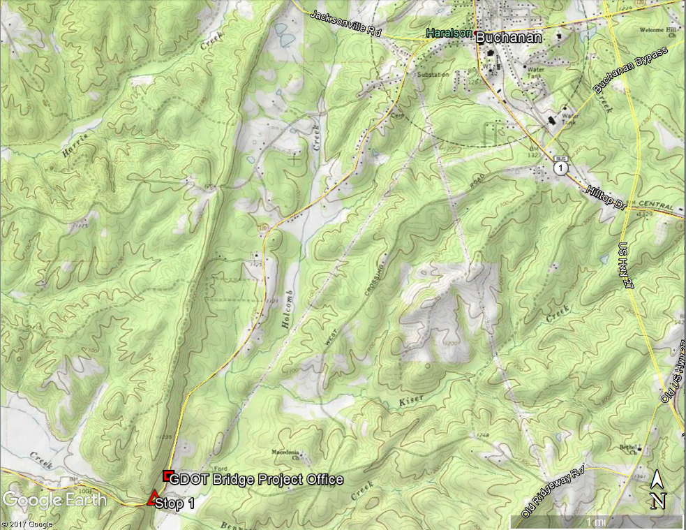 Brevard Fault Line Map 4FA