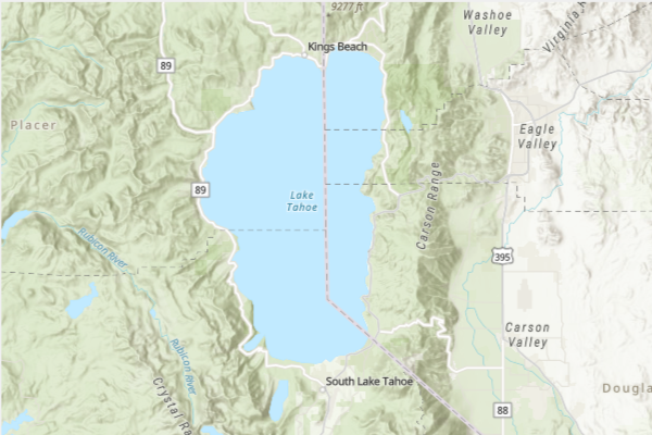 Elevation Contours and Lake Bathymetry