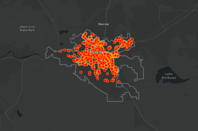 Corona Shopping Cart Retrieval Program Map