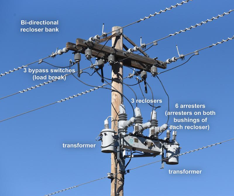 Overhead Bidirectional Three Phase Recloser