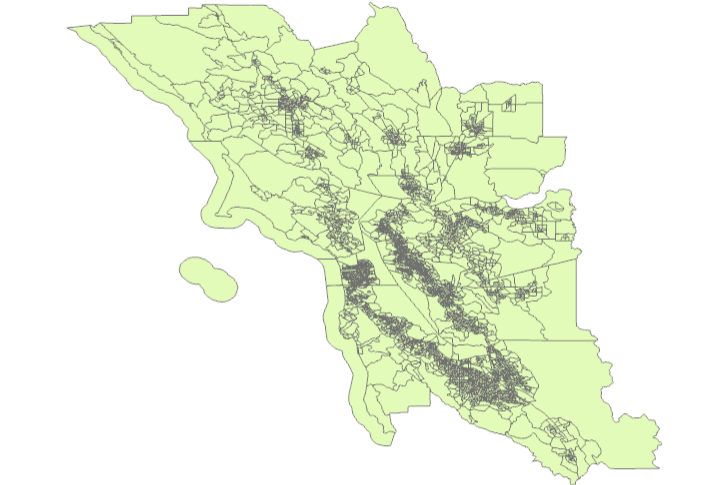 Census Tract Map San Francisco San Francisco Bay Region 2010 Census Block Groups | Metropolitan  Transportation Commission