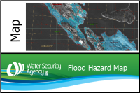 Buffalo Narrows Flood Hazard Map With Imagery Background