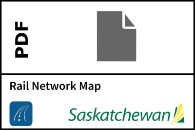 Saskatchewan Rail Network map