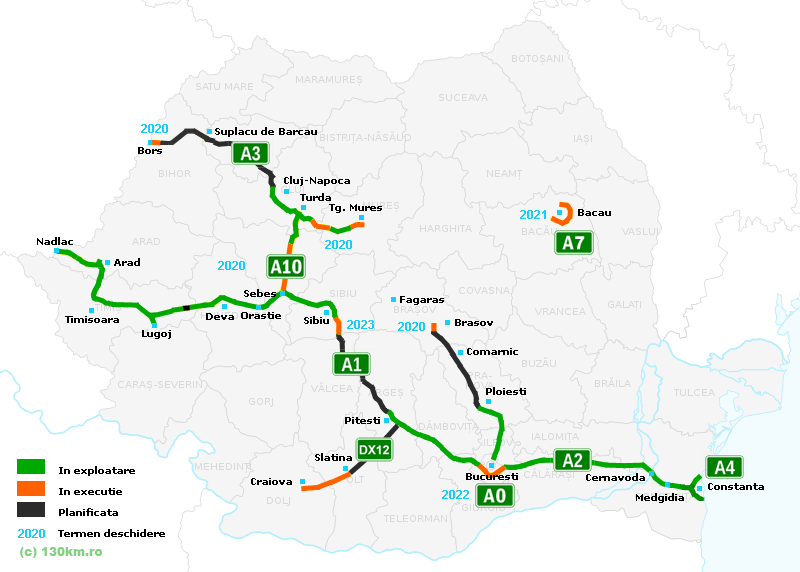 harta rutiera autostrada a3 Infrastructură rutieră în România   ArcGIS StoryMaps