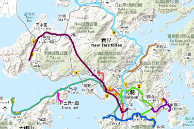 Hong Kong Railway System - The Mtr