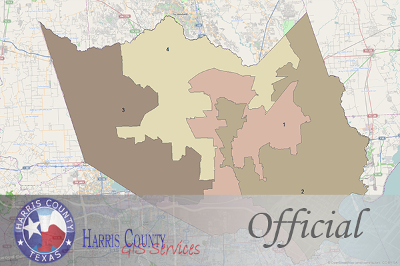 Harris County Constable Precinct Map Harris County Commissioner Precincts | Harris County Open Data