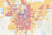 Public Transportation Network With Demographics