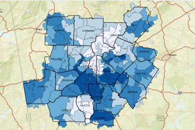 Metro Atlanta Zip Codes (Weave Interactive Map)