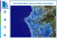 NHC Flood Mapping -Data: River And Lakes With Depth Rasters