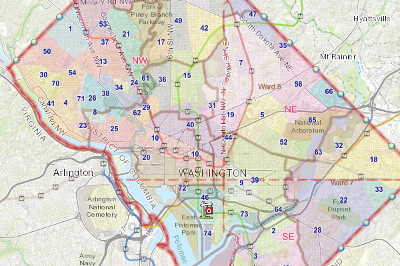 DC Office of Tax and Revenue: Real Property Assessment Areas and Sub-Areas