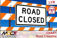 MDOT SHA CHART Road Closures