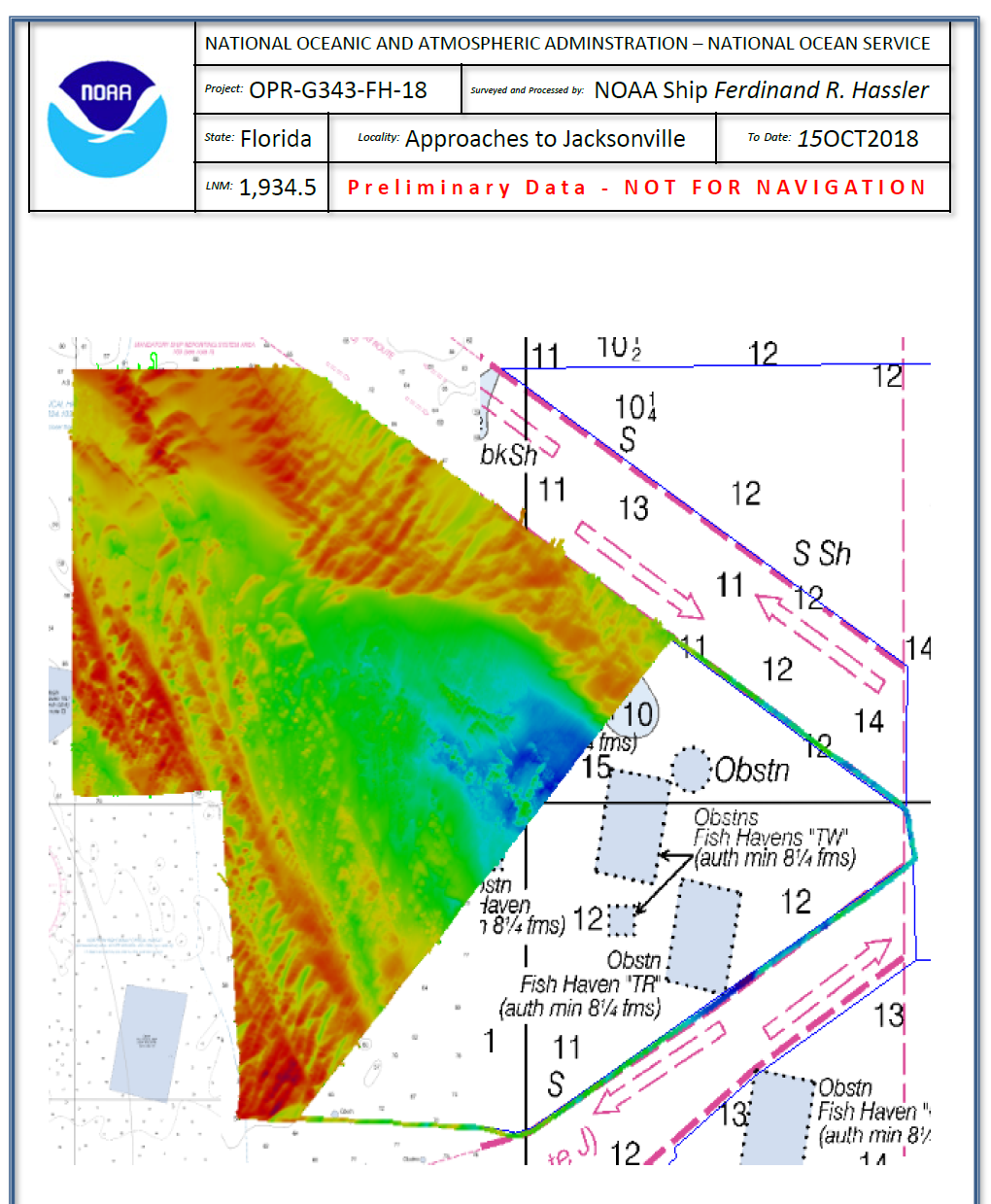 Atlantic Coast And Puerto Rico Hydrographic Survey Projects 2018 - 