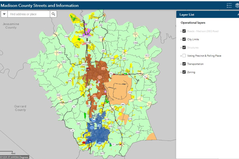 Richmond Ky Zoning Map Madison County Geohub