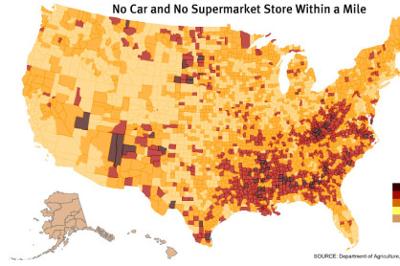 Food desert crisis in the USA