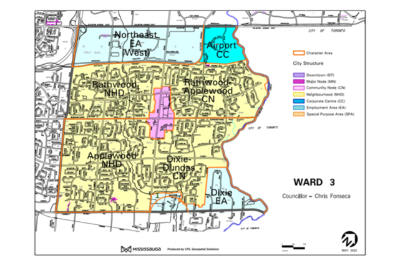 2022 Ward 3 Planning District Map