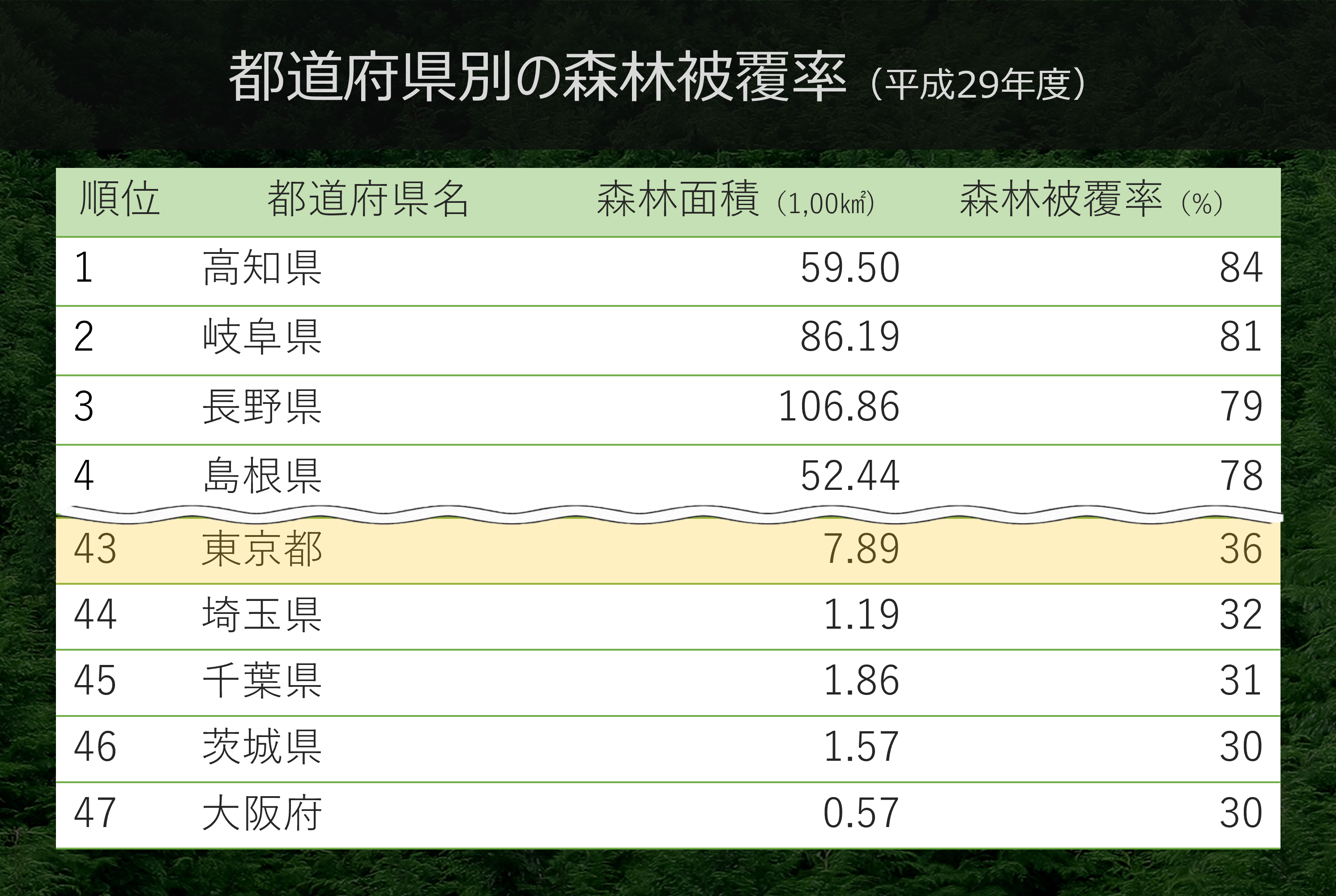 日本と世界の森林の現状