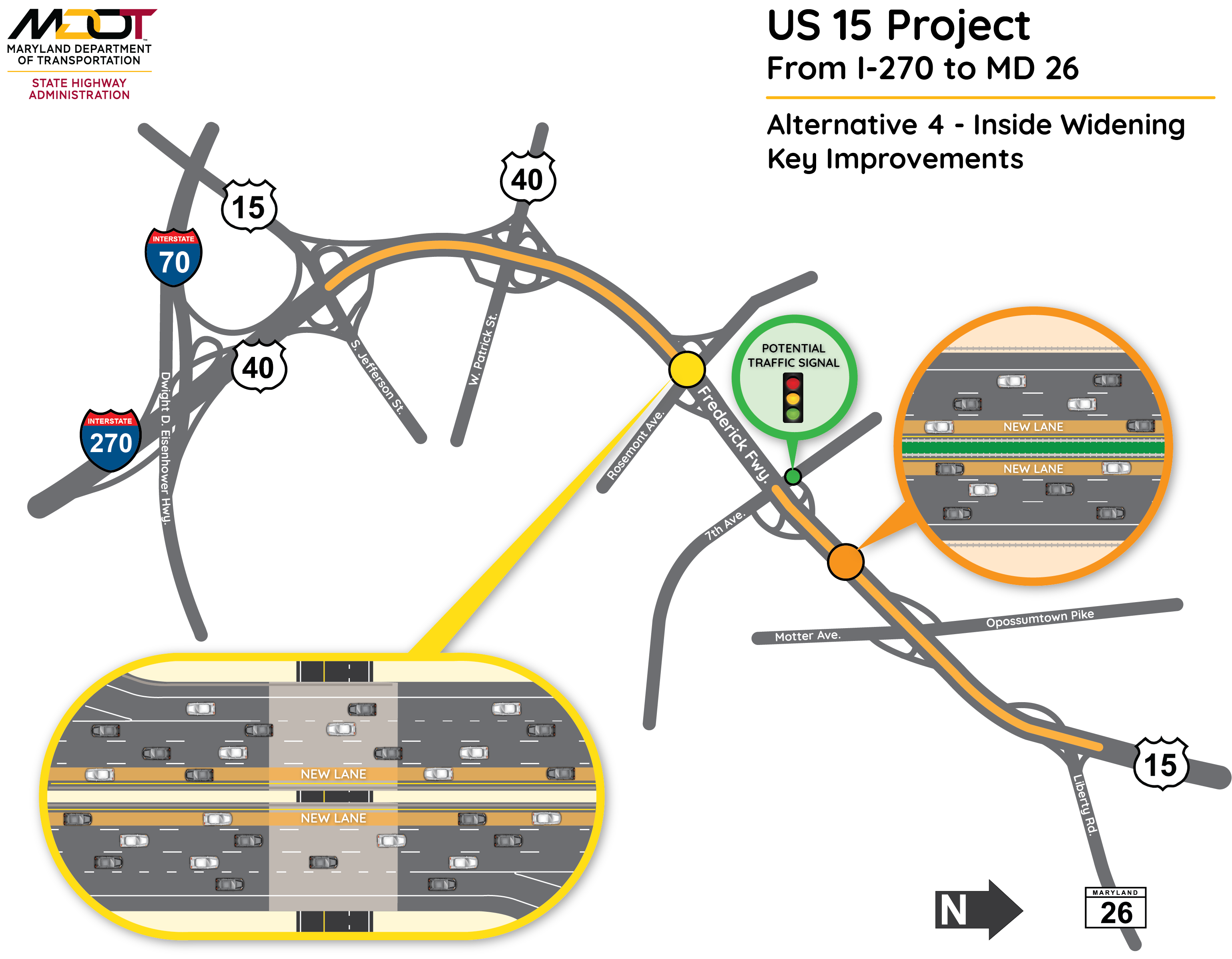 MDOT SHA US15 and US40 I70 to MD26 (FR1881110)