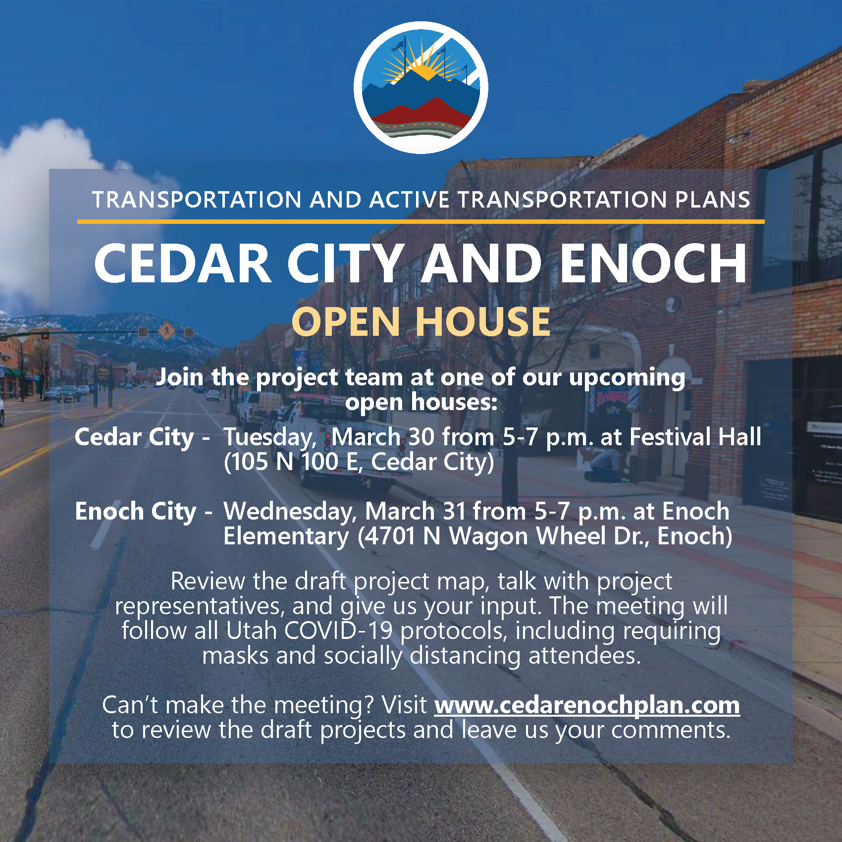 Cedar City Enoch Transportation And Active Transportation Plans