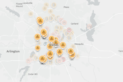 WAZE Info filtered for flooding