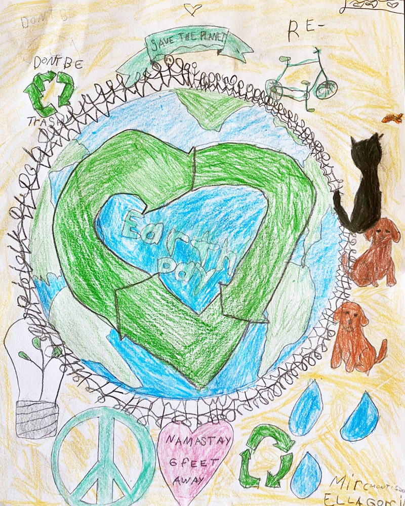 World Environment Day drawing/poster 2021 with Oil pastels and colored  pencils / Bibhab Kashyap arts - YouTube