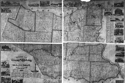 Tremaine's map of the Counties of Lincoln and Welland, Canada West 1862