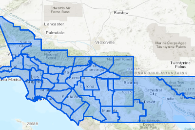 Source Receptor Areas within South Coast AQMD Jurisdiction