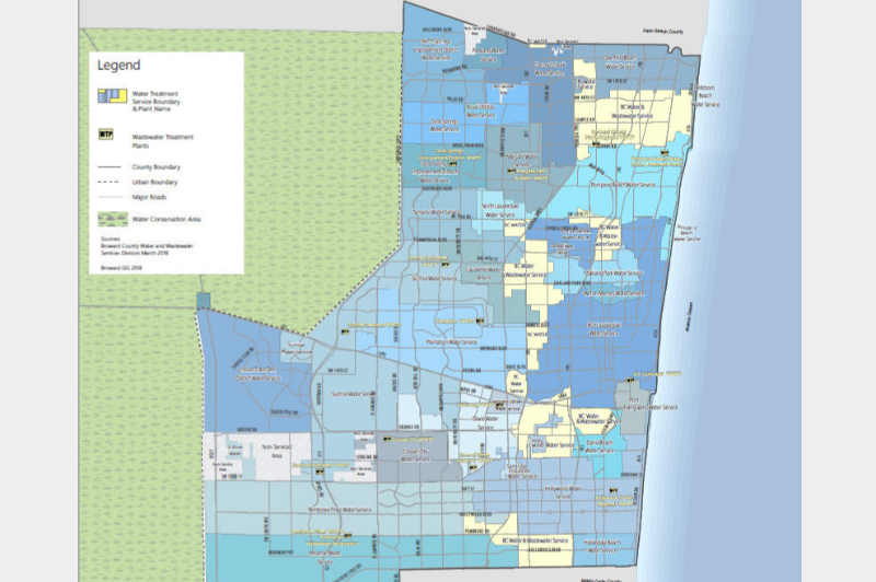 Broward County Gis Map Wm-2 Broward County Water Treatment Service Boundaries | Broward County  Geohub