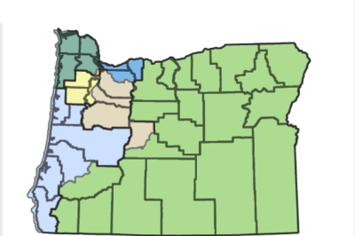 County Population by Oregon Congressional District