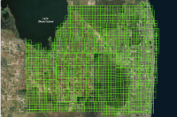 the township and range system established a gridlike pattern for much of present day land use