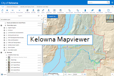 City Of Kelowna Gis Mapping Open Kelowna