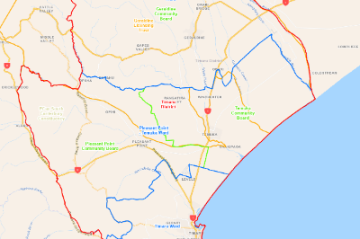 Timaru District Council Election Area Boundaries Web Map