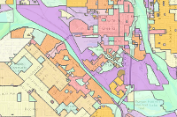 Pueblo County Zoning Map Pueblo City Zoning District Look Up Map - Overview