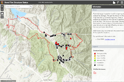 Bond Fire Structure Status