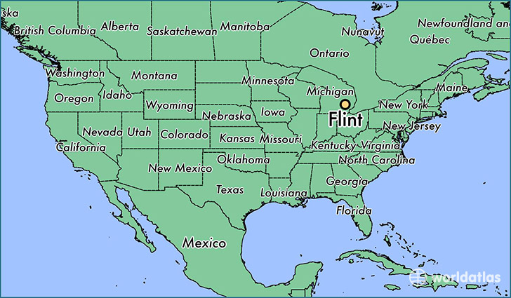 flint michigan on us map Water Pollution Crisis In Flint Michigan Arcgis Storymaps flint michigan on us map