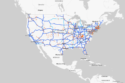 National Highway Freight Network Map