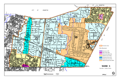 2022 Ward 5 Planning District Map