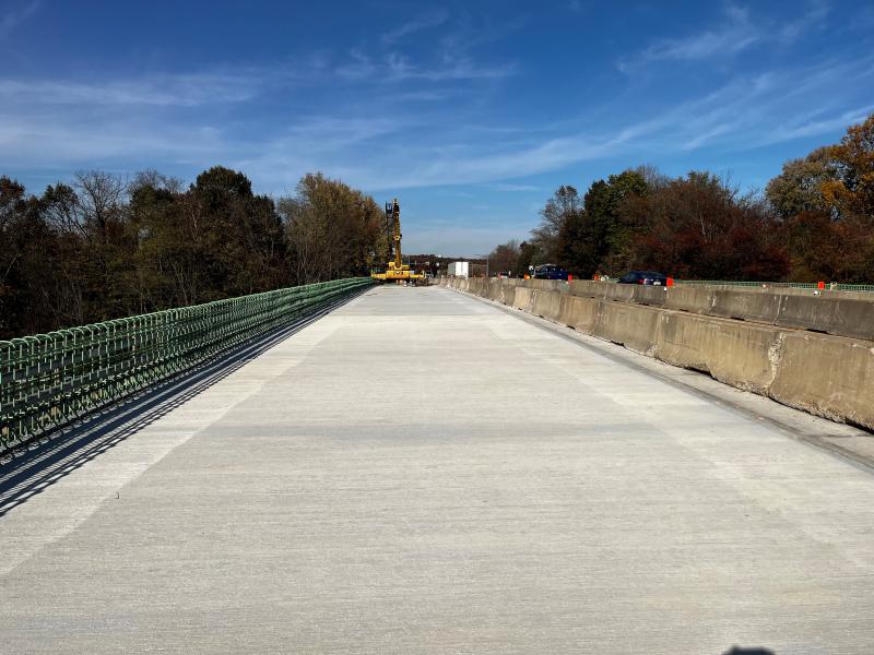 New concrete deck on the southbound lane. (October 2024)