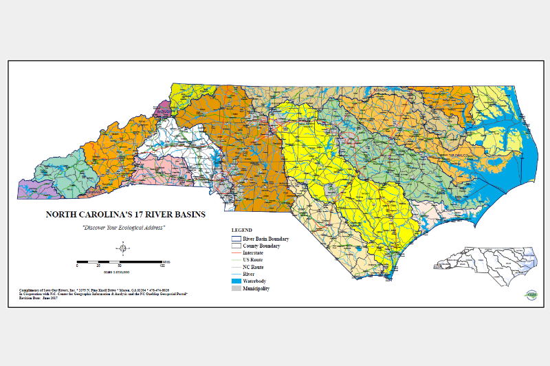 mager river map of nc