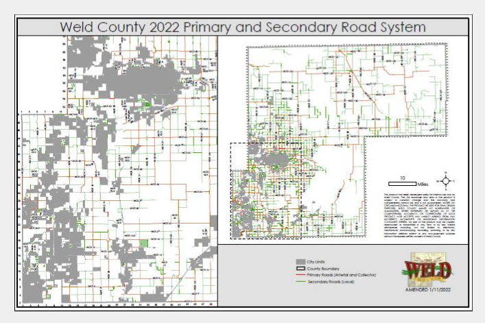 Weld Primary Secondary Roads