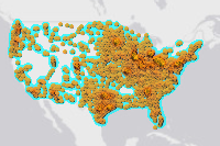 Dairy Queen Location Map Dairy Queen Restaurant Locations Heat Map - Overview