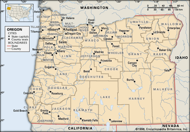 Map Of Lane County Oregon - Maping Resources