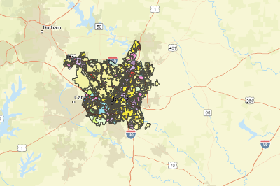 City of Raleigh Zoning Map